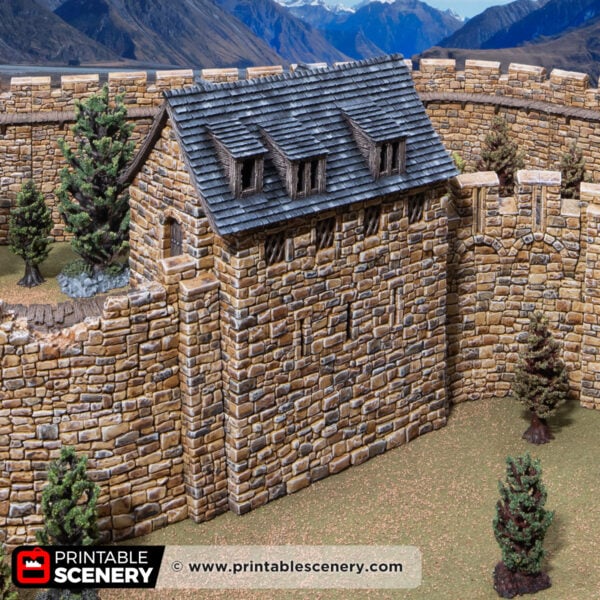 3d printed and painted Banquet hall for dnd and wargaming