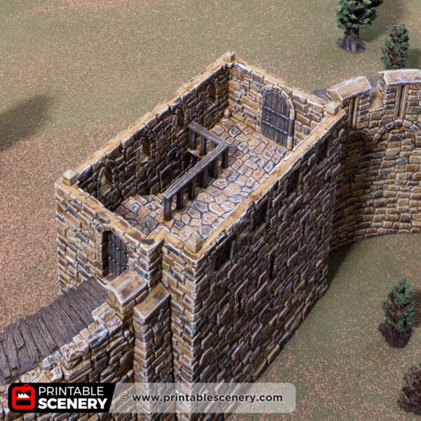 3d printed and painted Banquet hall for dnd and wargaming