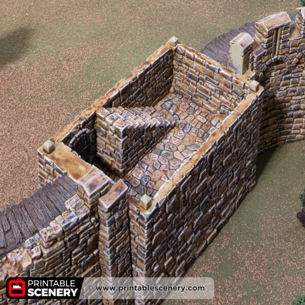 3d printed and painted Banquet hall for dnd and wargaming
