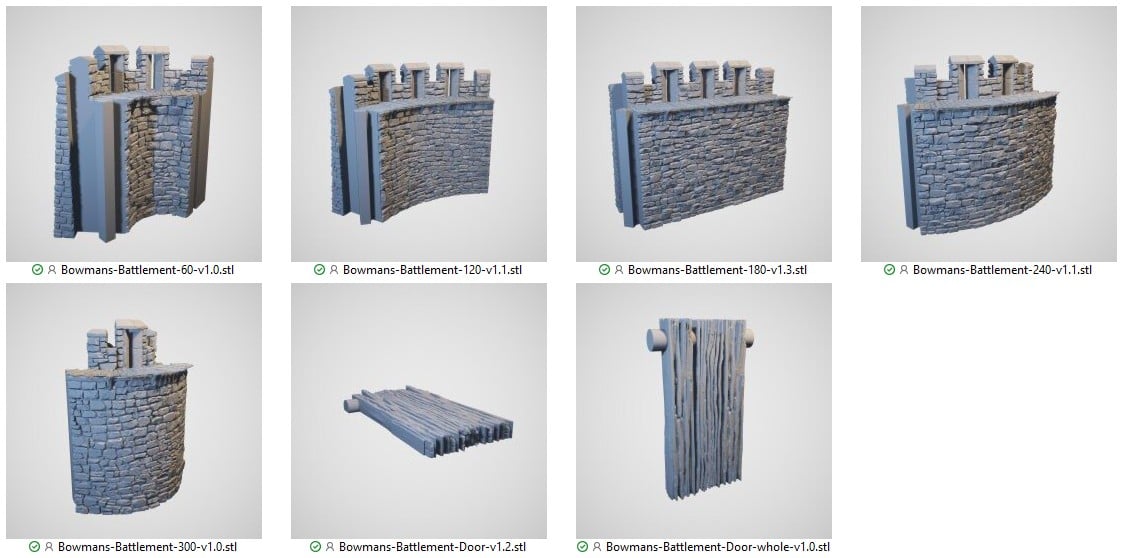 Bowmans Battlement STL
