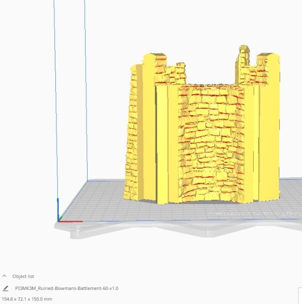 Bowmans Battlement Ruined STL