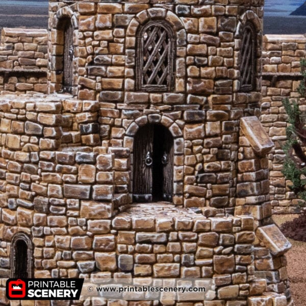 3D printed and painted Counts Tower for dnd and wargaming