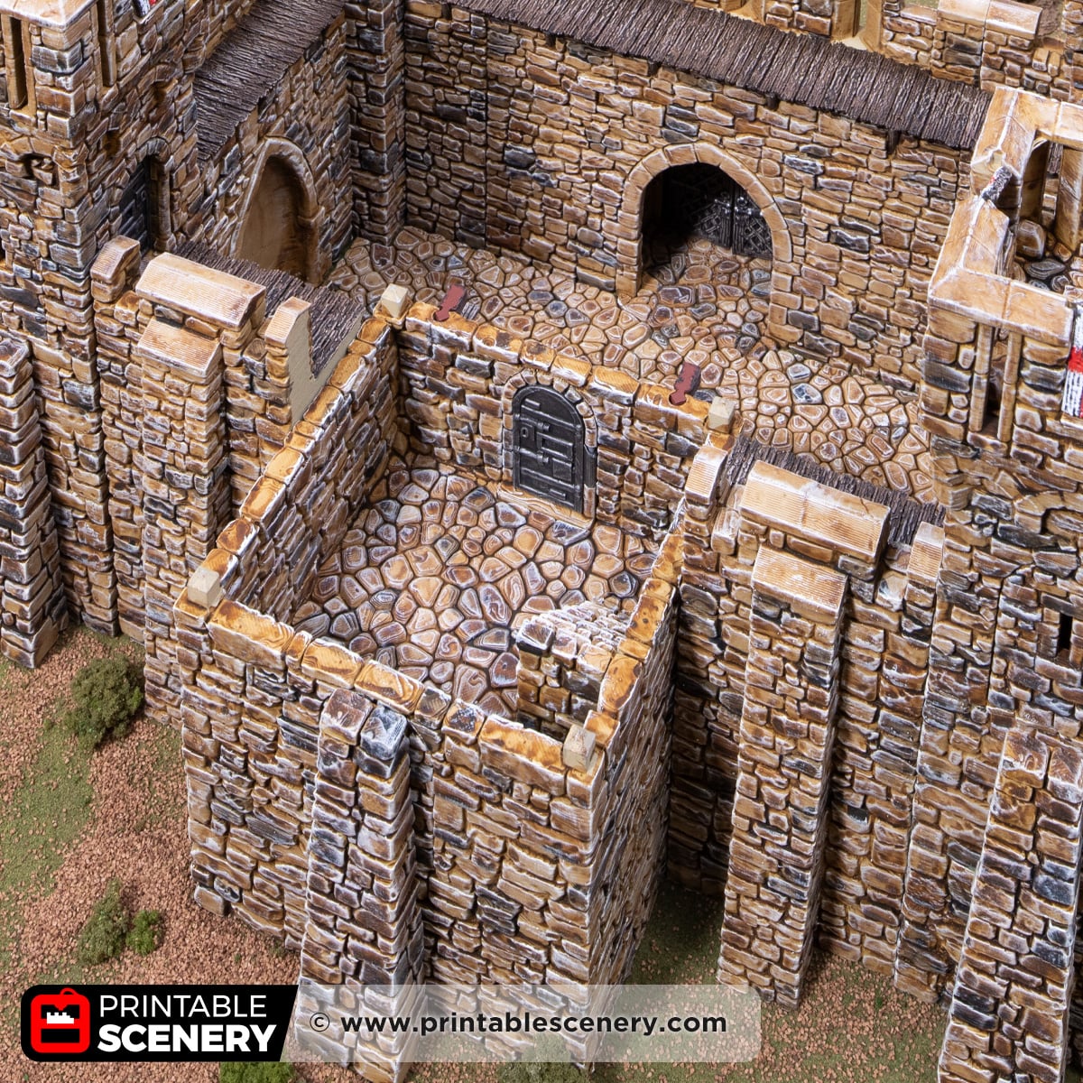 3d printed and painted Duke's Fort for dnd and wargaming