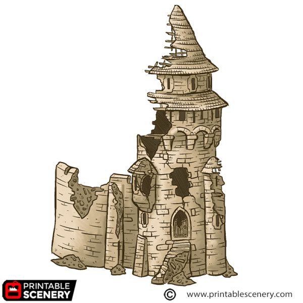 Earls round tower ruined
