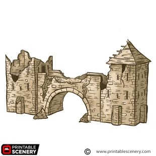 Grand bridge ruined