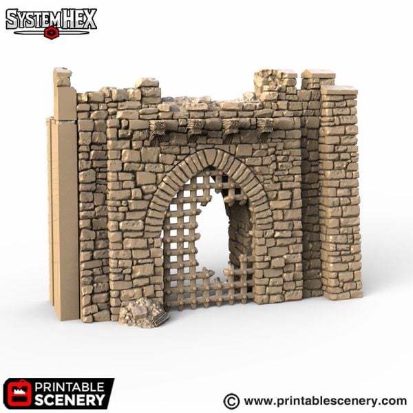 HEX Castle Ruined Gatehouse STL