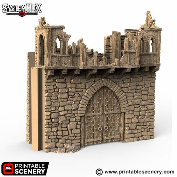 HEX Castle Ruined Gatehouse STL