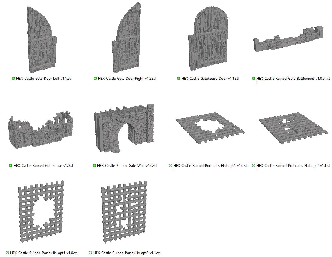 HEX Castle Ruined Gatehouse Reference