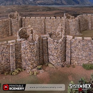 HEX Castle Ruined Oval Bastions
