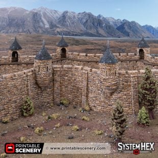 HEX Castle Wall Turrets