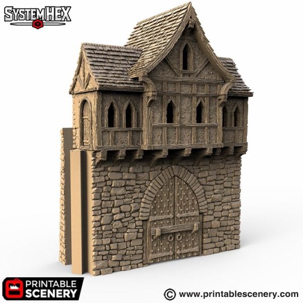 Hex Castle Gatehouse STL