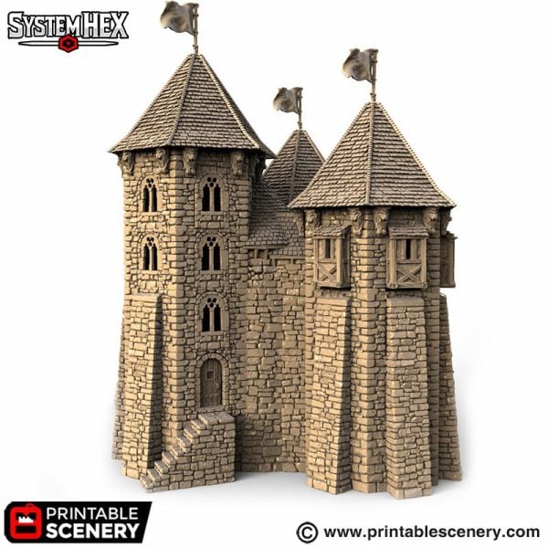 Hex Castle Kings Keep STL
