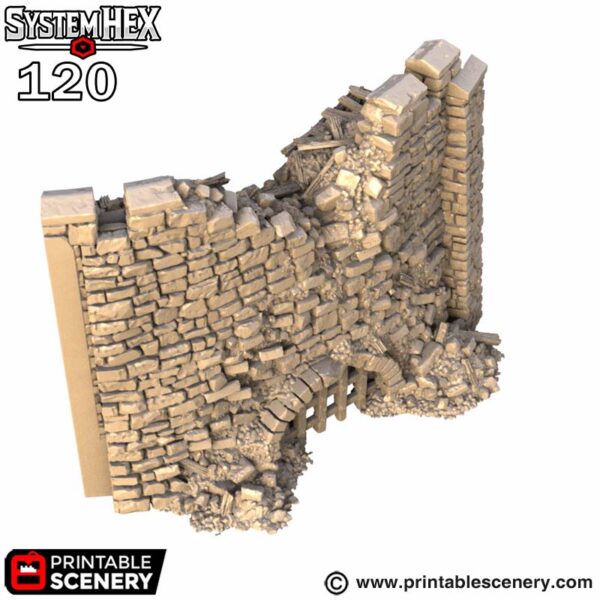Hex Castle Ruined Culvert STL