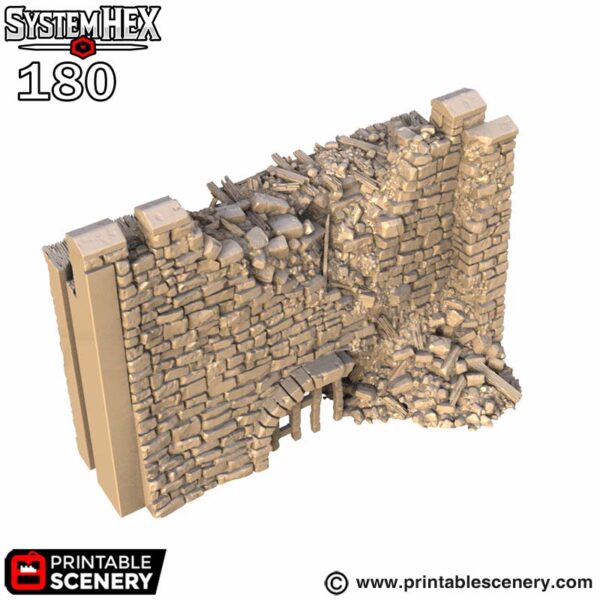 Hex Castle Ruined Culvert STL