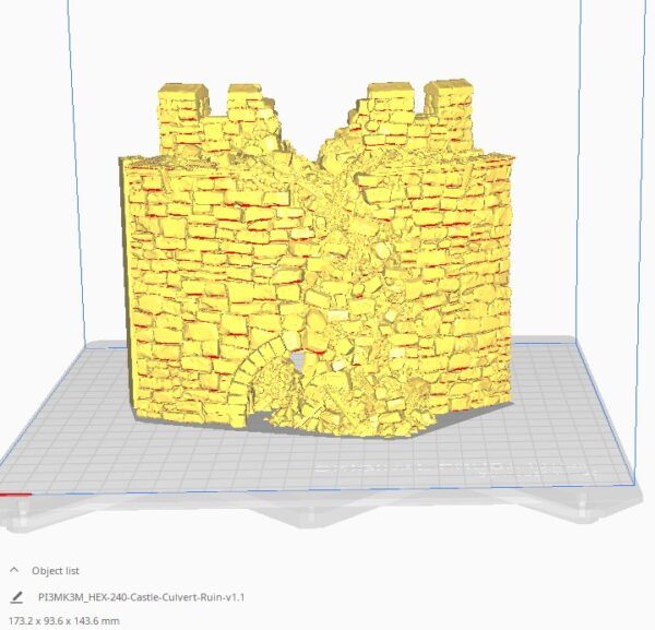 Hex Castle Ruined Culvert STL