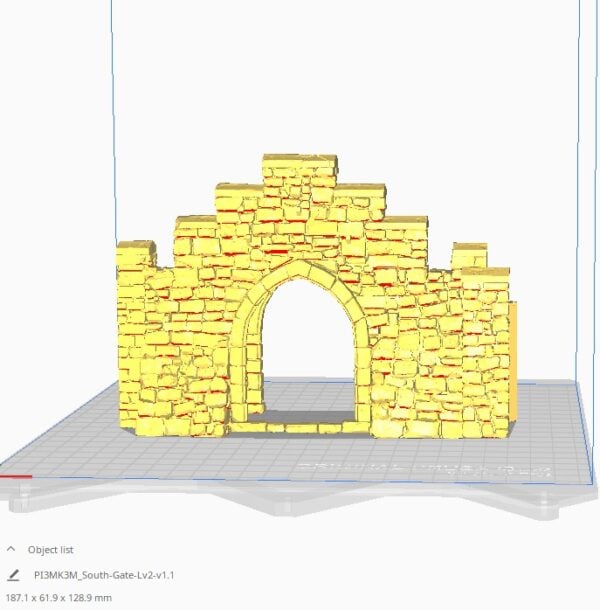 Hex Castle South Gate STL