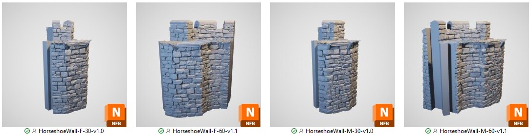 Horseshoewall adaptor STL
