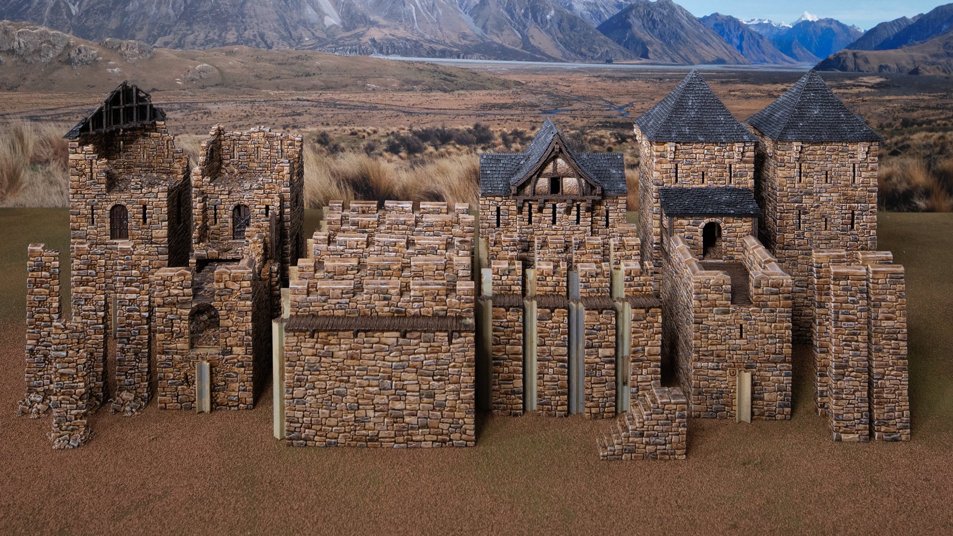Square castle pieces
