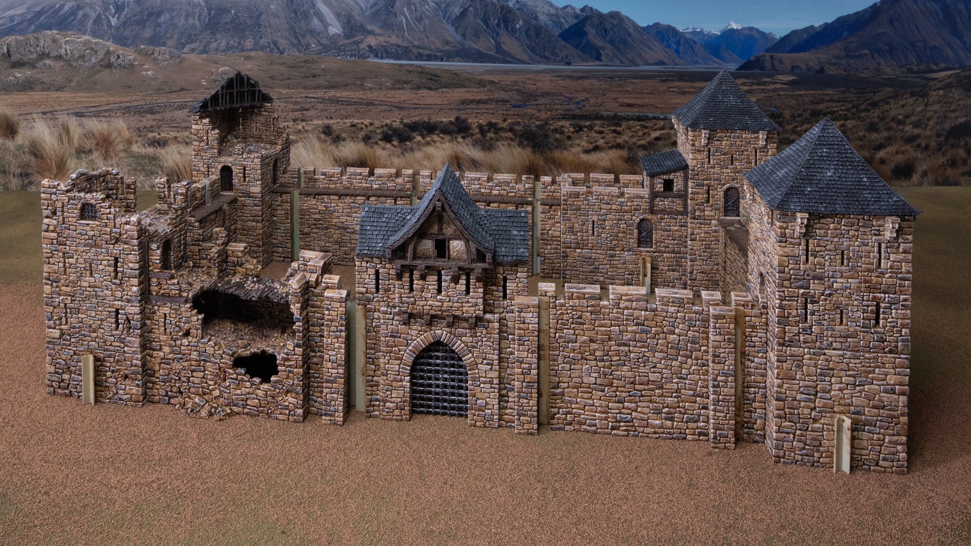 Square castle test fit