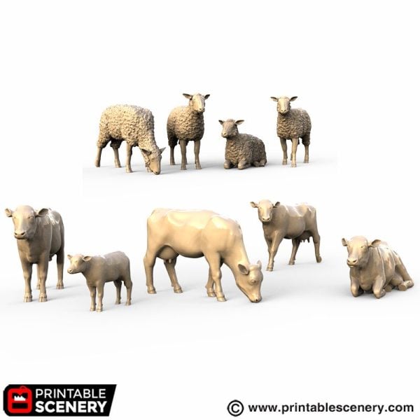 3d print Livestock Cattle Sheep