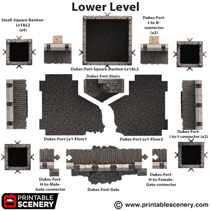 Lower level Main parts