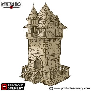 Millbury Tower STL 3d print file