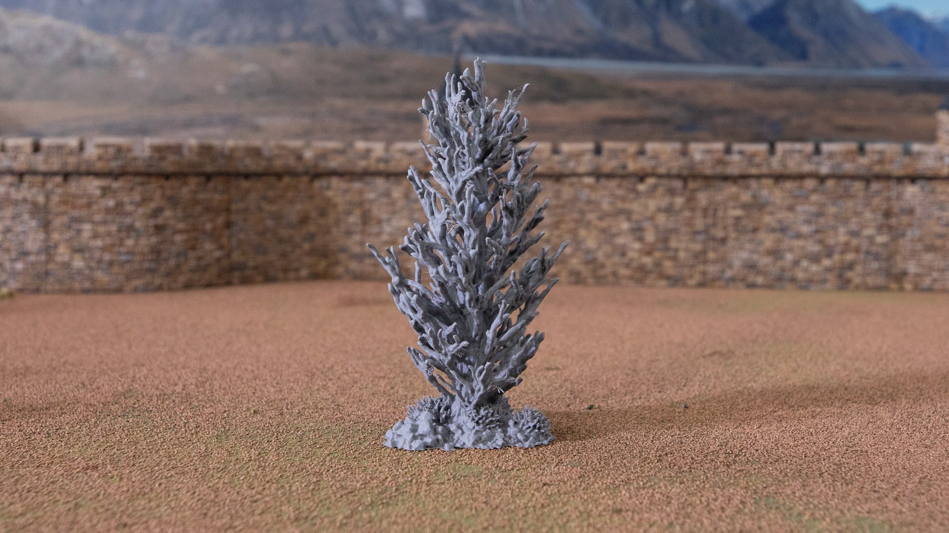 Painting Pine trees step 1