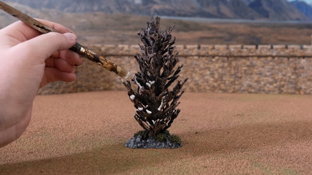 Painting Pine trees step 5