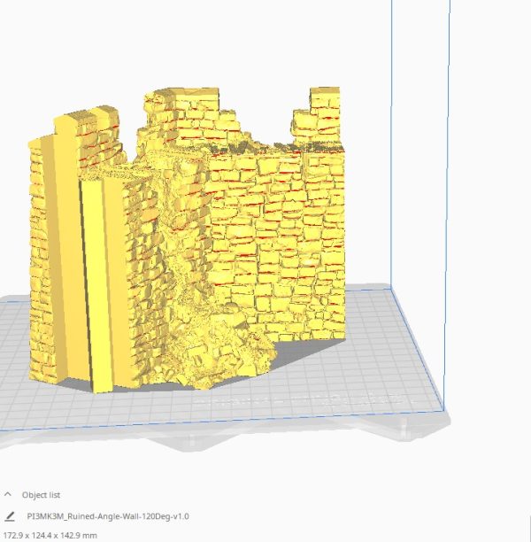 Ruined Angle Wall STL