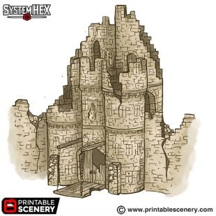 Ruined Barbican STL