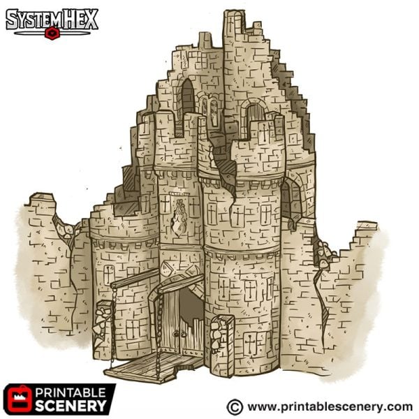 Ruined Barbican STL