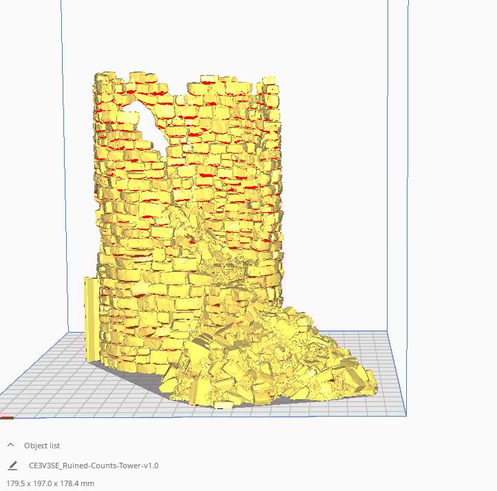 Ruined Counts Tower Measurement