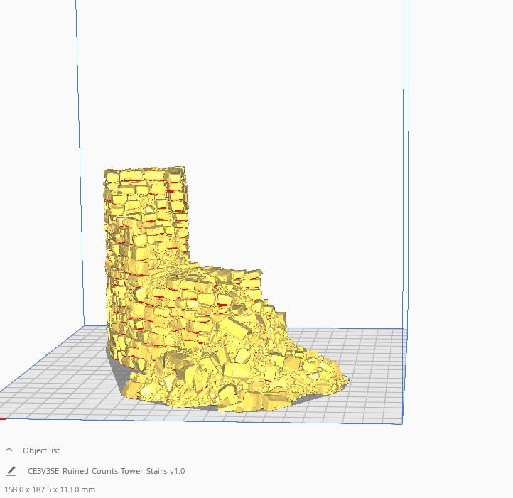 Ruined Counts Tower Measurement