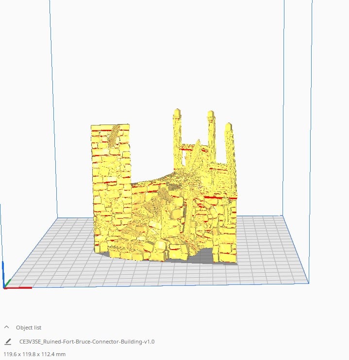 Ruined Fort Bruce Measurement