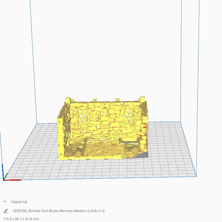 Ruined Fort Bruce Measurement