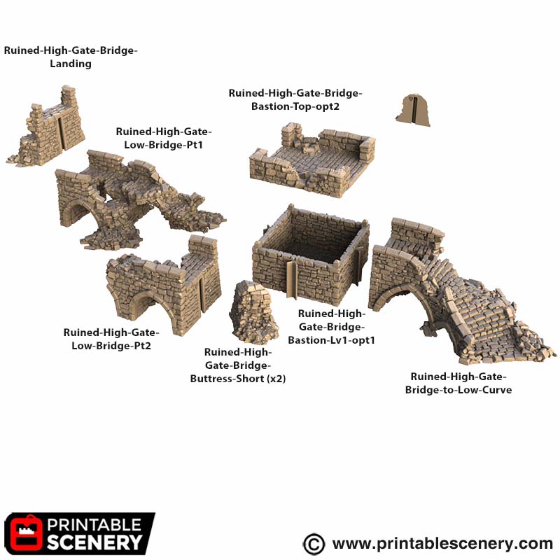 Ruined High Gate Bridge Parts