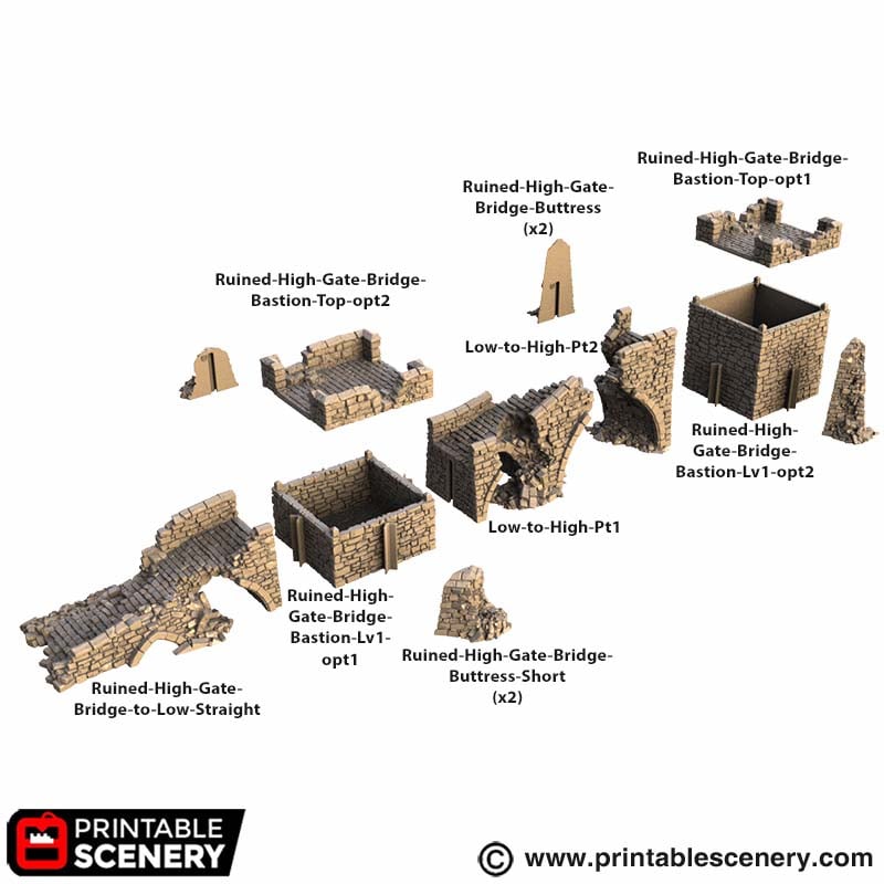 Ruined High Gate Bridge Parts
