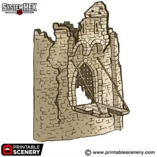 Ruined High Gate STL
