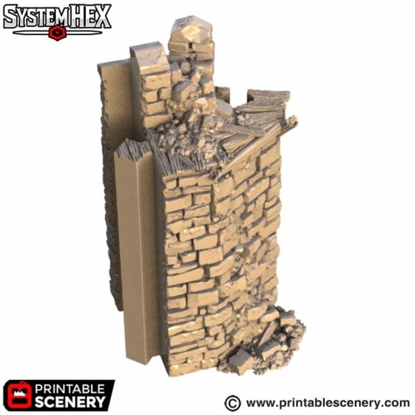 Ruined Horseshoe Wall Adaptors STL