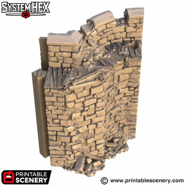 Ruined Horseshoe Wall Adaptors STL