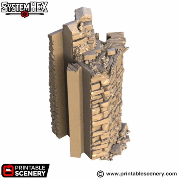 Ruined Horseshoe Wall Adaptors STL