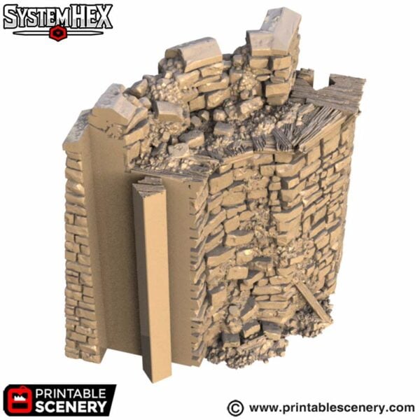 Ruined Horseshoe Wall Adaptors STL