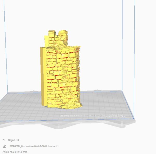 Ruined Horseshoe Wall Adaptors STL