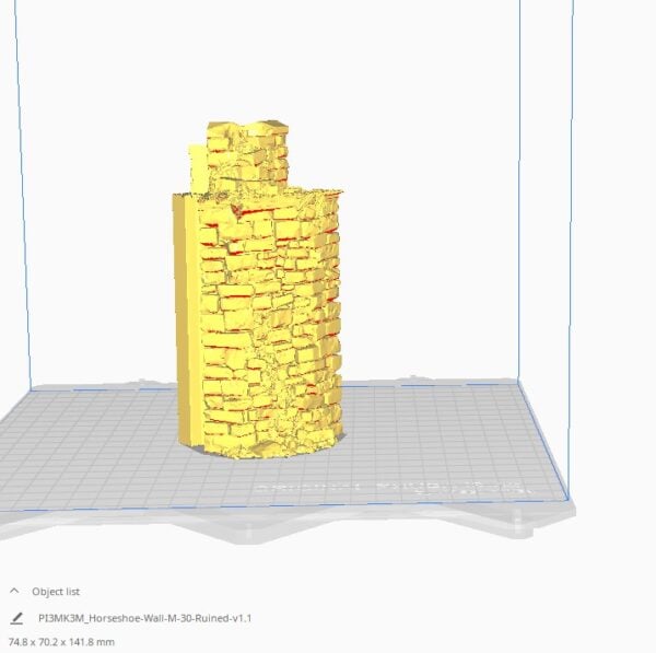 Ruined Horseshoe Wall Adaptors STL