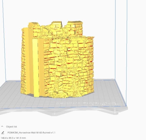 Ruined Horseshoe Wall Adaptors STL