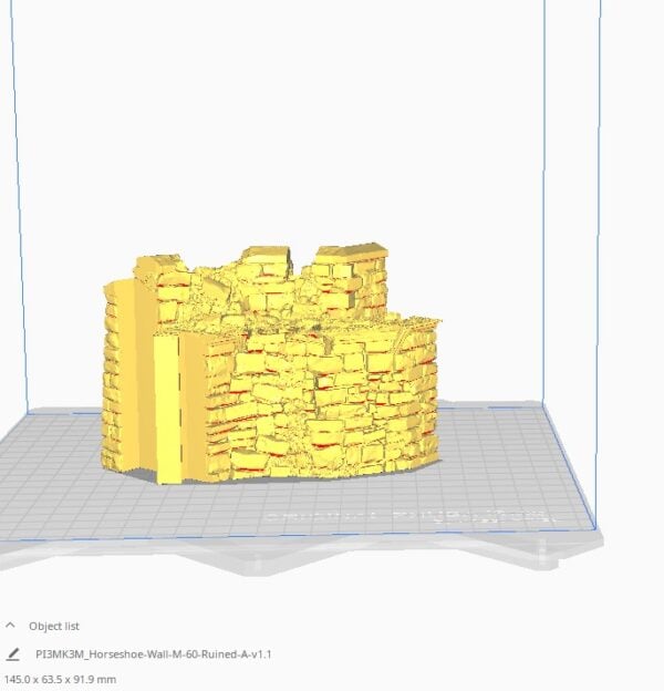 Ruined Horseshoe Wall Adaptors STL