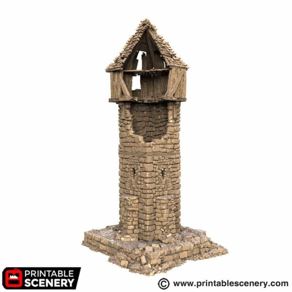 Ruined Millbury Tower STL