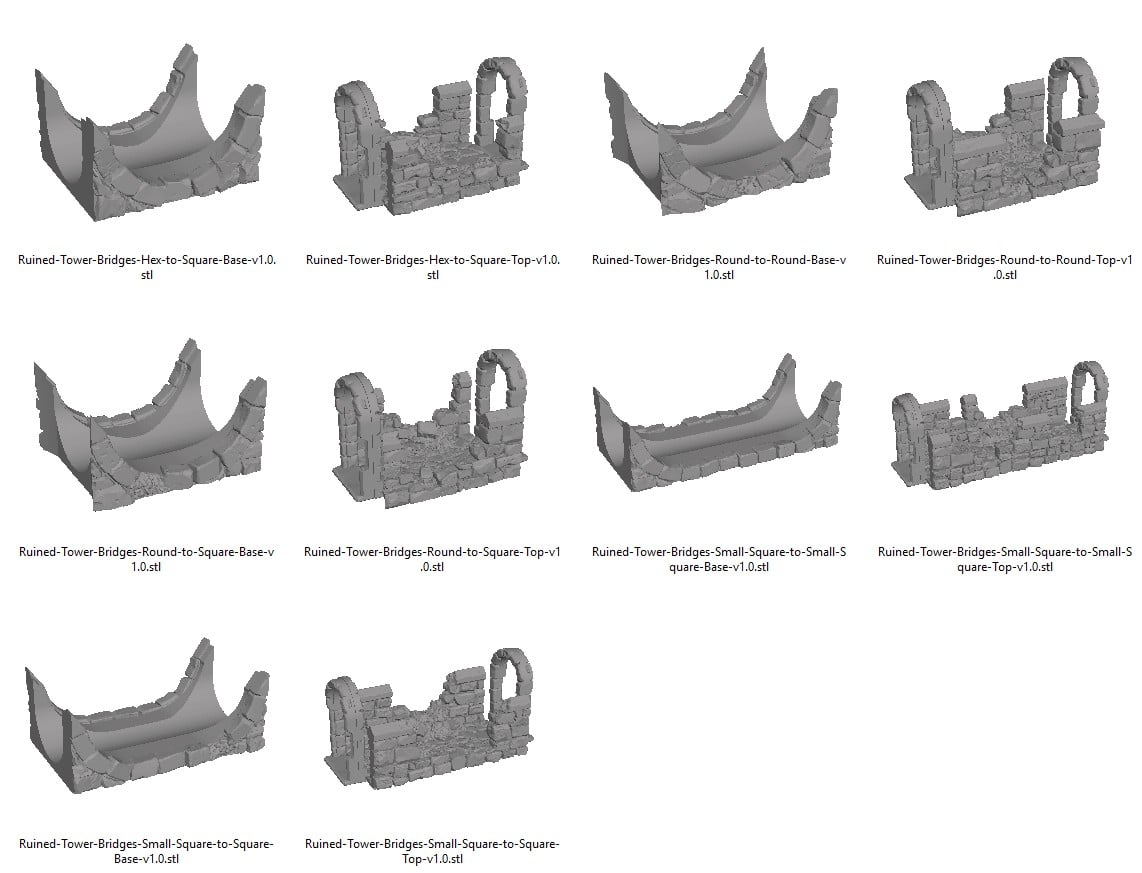 Ruined Tower Bridges Reference