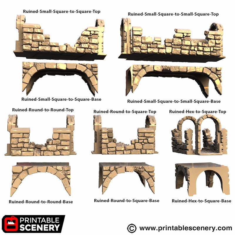 Ruined Tower Bridges parts
