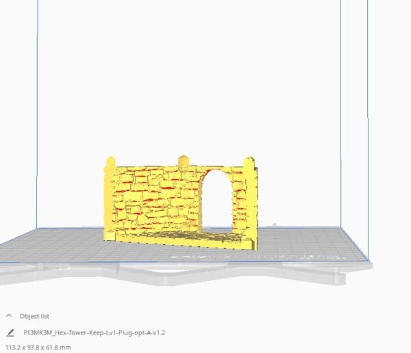 Wattle and Daub Hex Tower STL